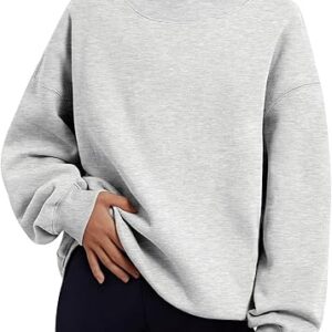 Oversized Sweatshirts Mock Neck